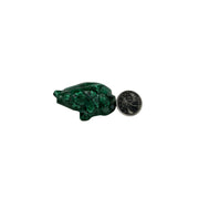 Malachite Frog Carving - 2.4 inch