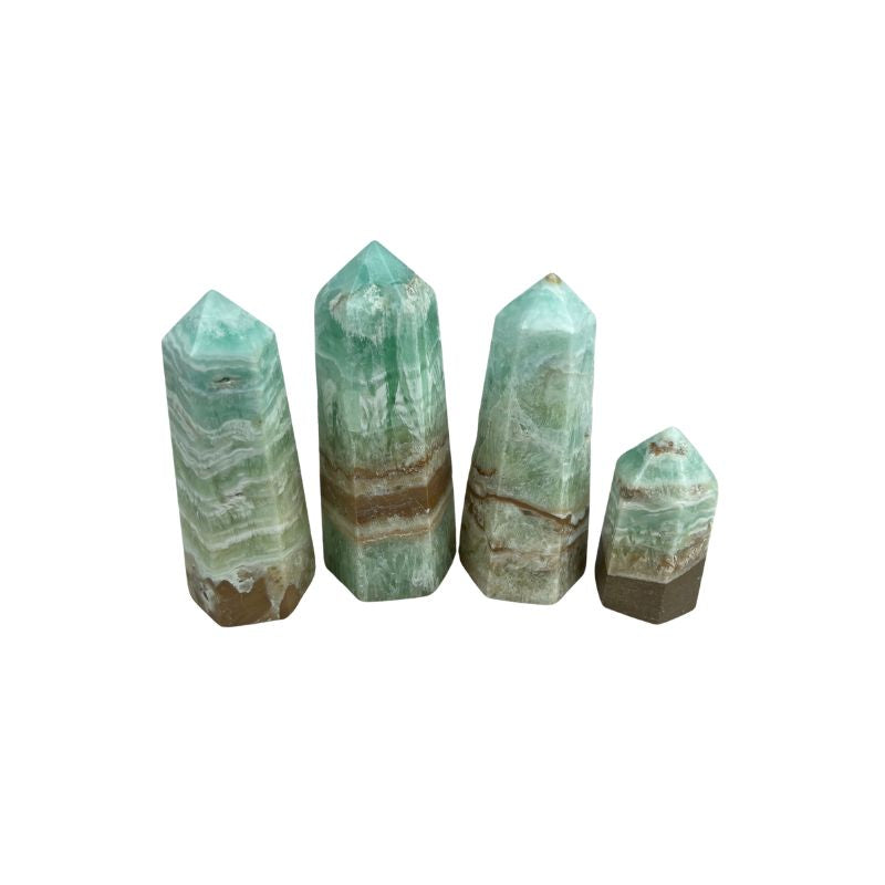 Caribbean Calcite Crystal Tower - 2.5-4.5 inch