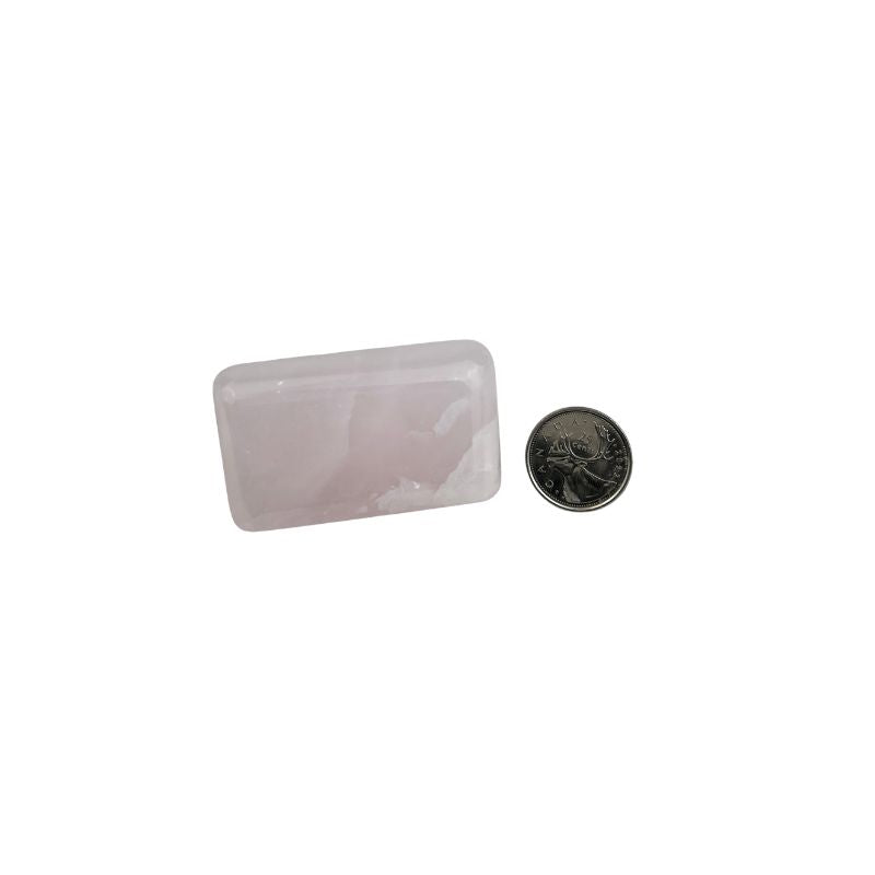 Pink Mangano Calcite Soap Palm Stone - 2.25-2.5 inch