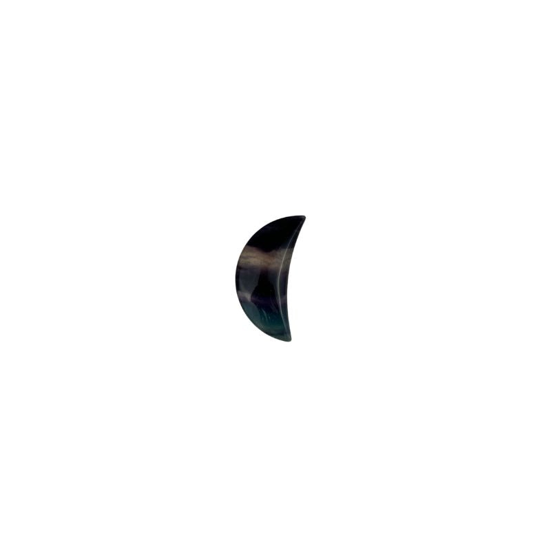 Rainbow Fluorite Moon - 2 inch