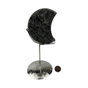 Yooperlite Moon with Zodiac Stand - 4 inch