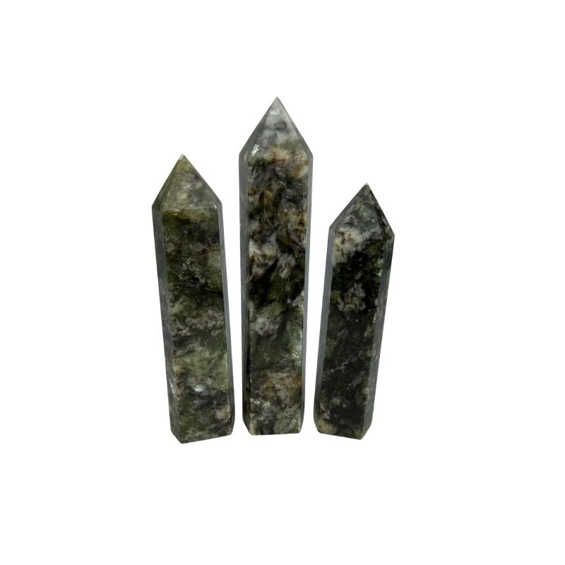 Green Lepidolite Mica Crystal Tower - 6-7.5 inch