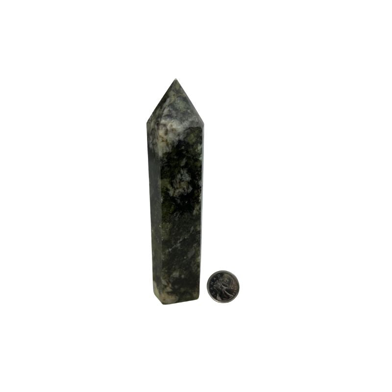 Green Lepidolite Mica Crystal Tower - 6-7.5 inch