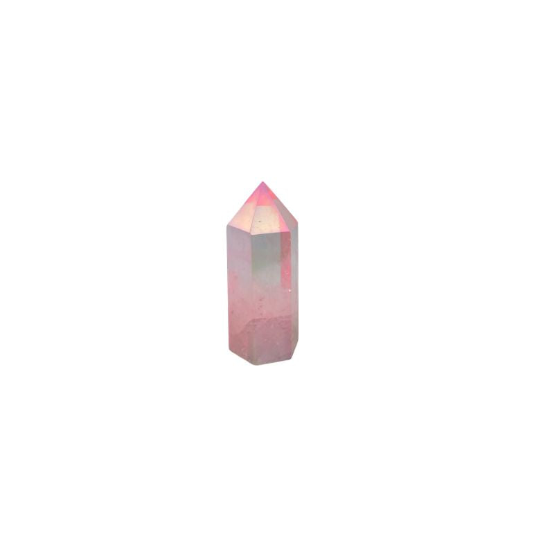 Pink Aura Quartz Crystal Tower - 2.25-2.75 inch