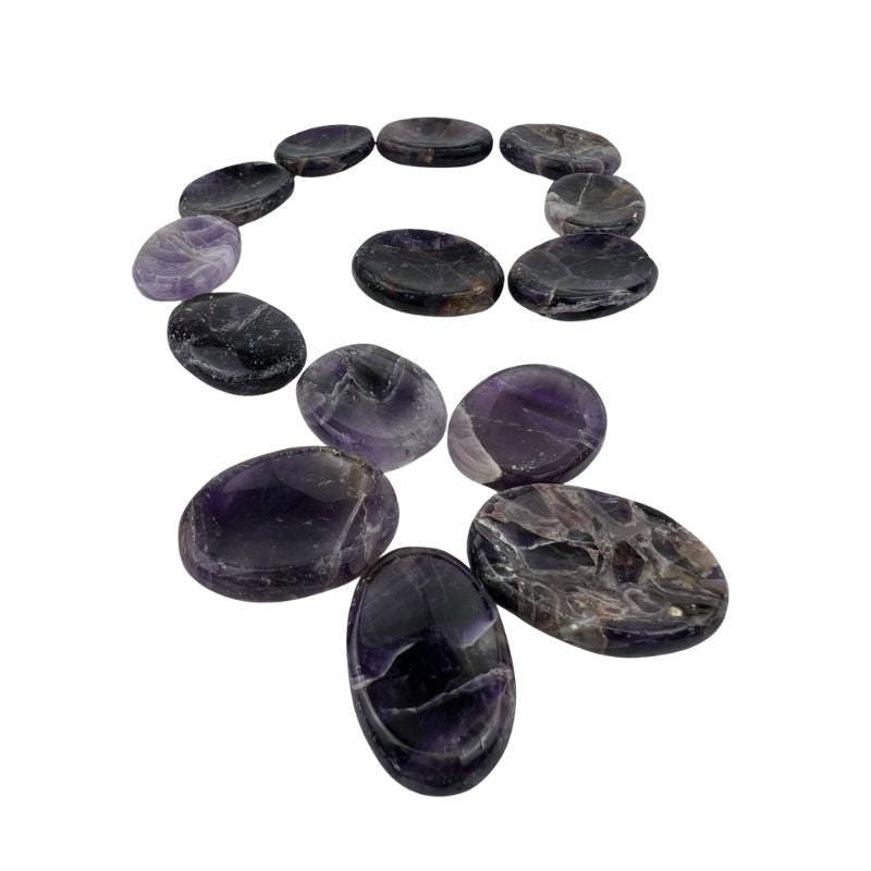 Amethyst Worry Stone - 1.25-1.5 inch