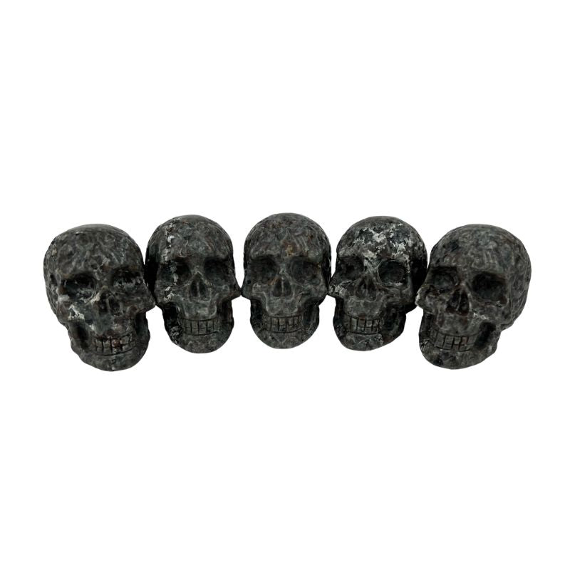 Flame Stone Skull with Details - 3.5-3.75 inch