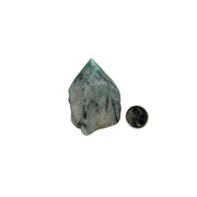 Quartz with Chrysocolla Top Polished Point - 2.75-3.0 inch