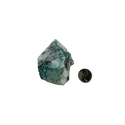 Quartz with Chrysocolla Top Polished Point - 2.75-3.0 inch