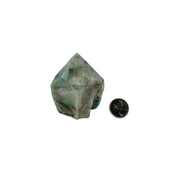 Quartz with Chrysocolla Top Polished Point - 2.75-3.0 inch