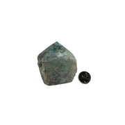 Quartz with Chrysocolla Top Polished Point - 2.75-3.0 inch