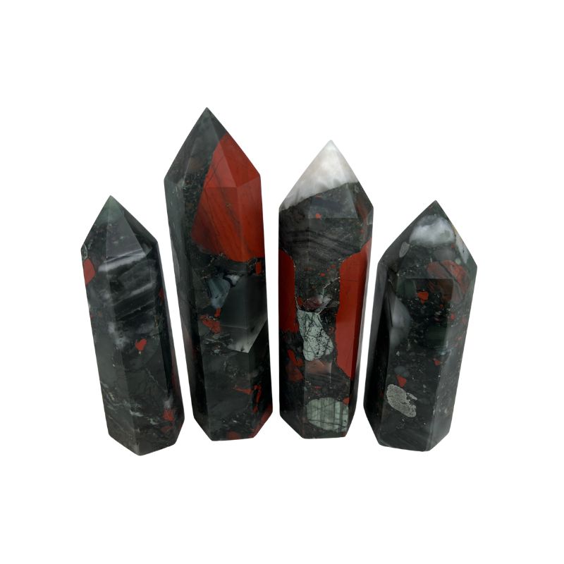 African Bloodstone Crystal Tower - 5-6.5 inch
