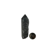 Black Chalcedony Sphalerite Crystal Tower - 2.75-3.75 inch