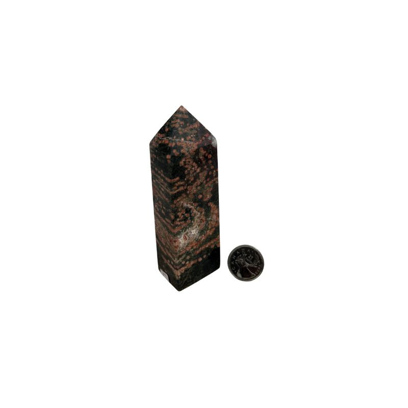 Firework Obsidian Crystal Tower - 4.5-6.5 inch