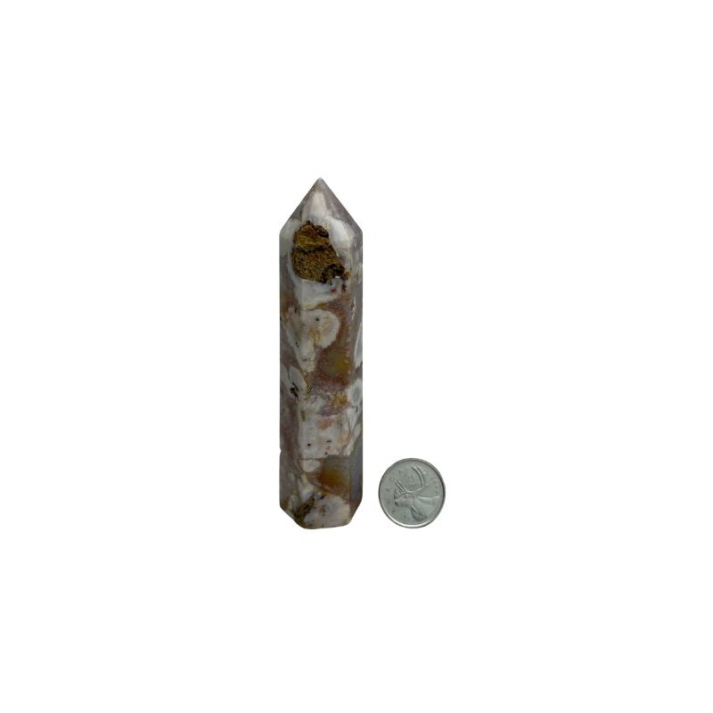 Flower Agate Crystal Tower - 4-5.5 inch