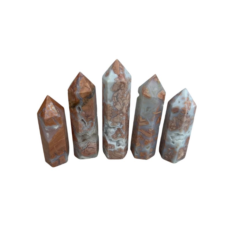 Pink Agate Crystal Tower - 3-4 inch