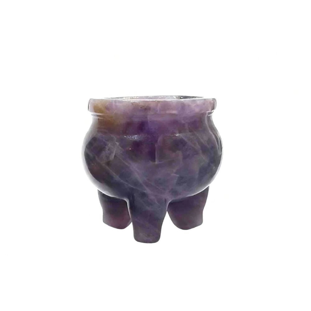 Amethyst Chevron Cauldron Carving - 1.0 inch