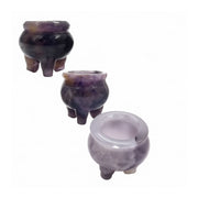 Amethyst Chevron Cauldron Carving - 1.0 inch