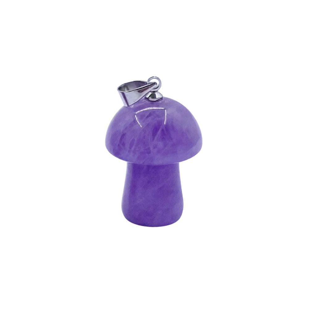 Amethyst Mushroom Pendant