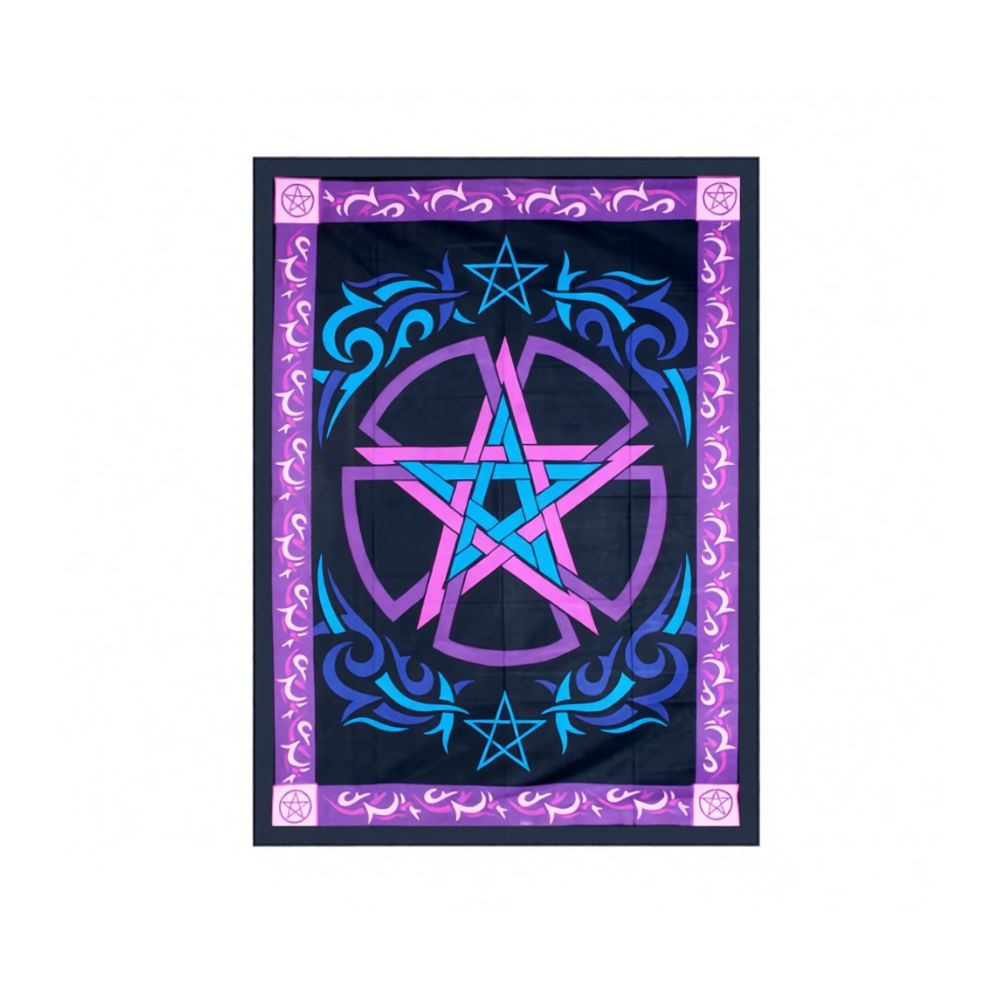 Celtic Pentacle Tapestry - 58 x 82 inch