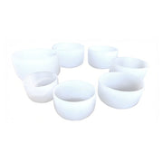 Singing Bowl Crystal Seven Chakra Tuned - 6-12 inch (Set of 7)