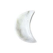 White Moon Crescent Soapstone Bowl - 6 inch *needs size reference photo*