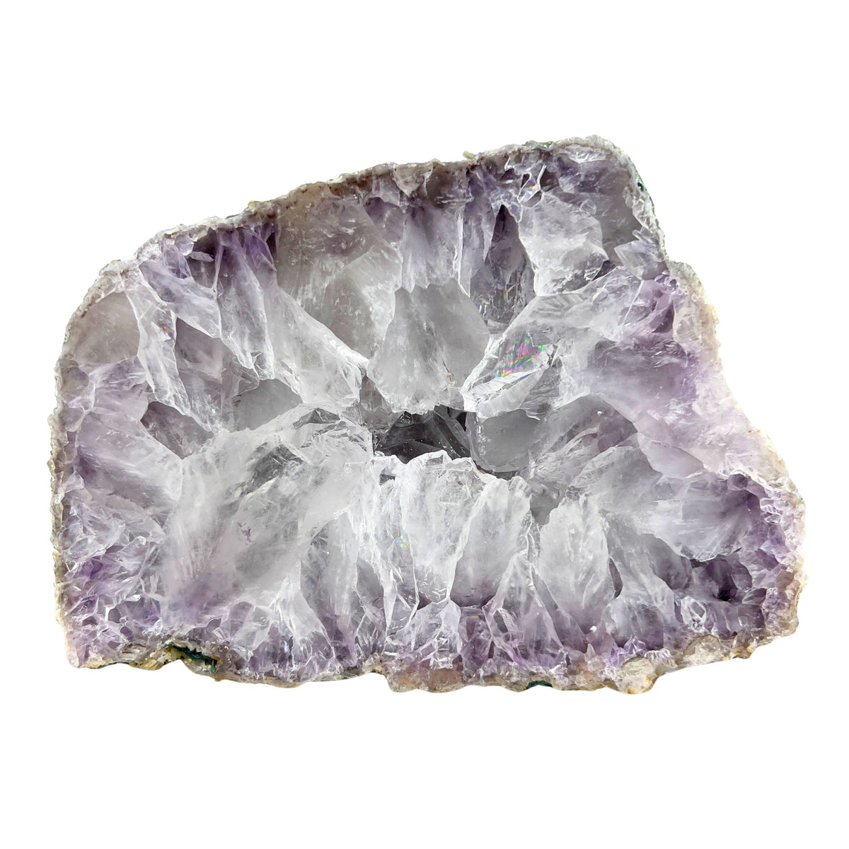 Amethyst Geode Half - 4.7 x 6.6 inch