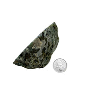 Blue Agate Geode Half - 3.8 x 5.9 inch