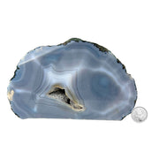 Blue Agate Slab - 4.8 x 7.8 inch