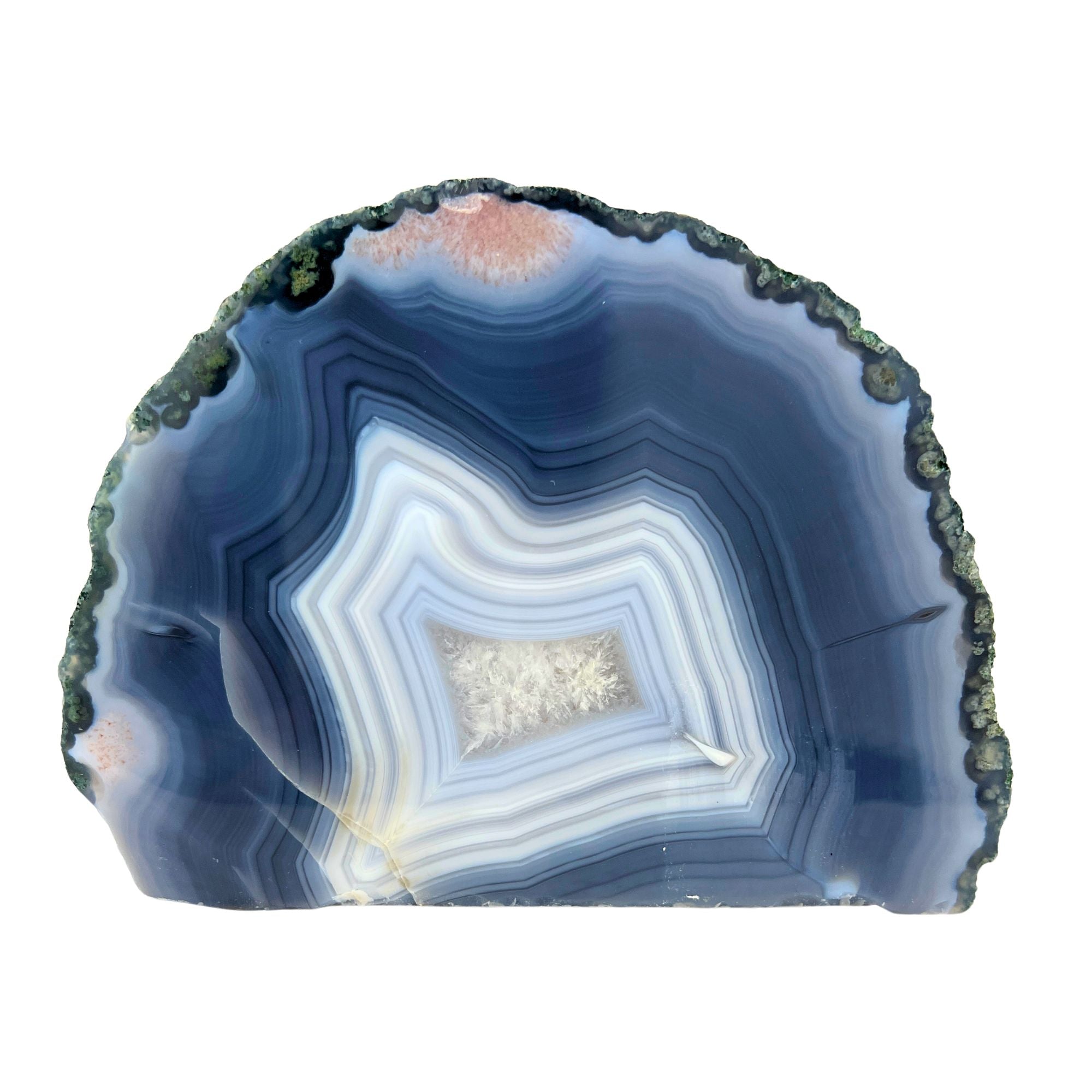 Blue Agate Slab - 4.9 x 6.8 inch