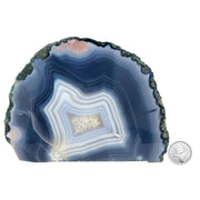 Blue Agate Slab - 4.9 x 6.8 inch