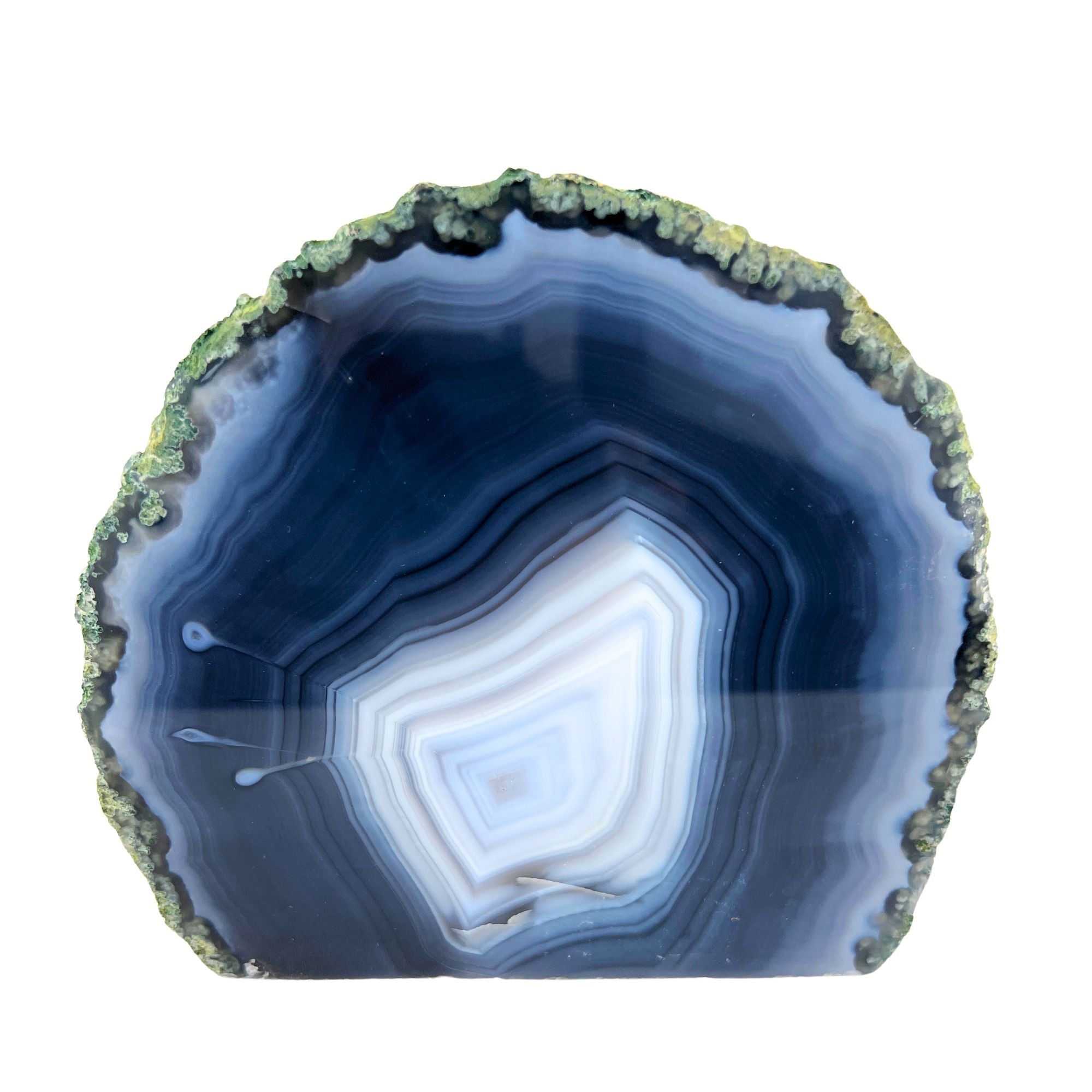 Blue Agate Slab - 5.2 x 5.4 inch