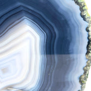 Blue Agate Slab - 5.2 x 5.4 inch