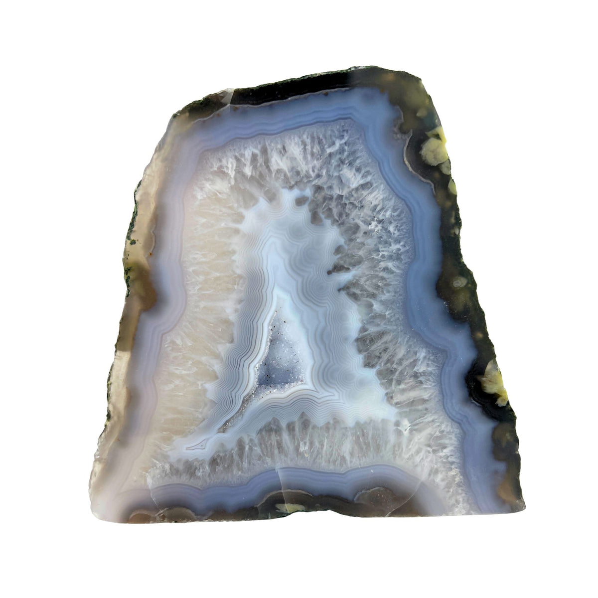 Blue Agate Slab - 5.4 x 5.7 inch