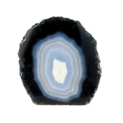 Blue Agate Geode Half - 3.7 x 3.4 inch