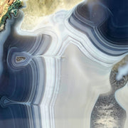 Blue Agate Slab - 4.4 x 5.7 inch