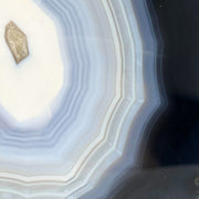Blue Agate Slab - 3.7 x 4.4 inch