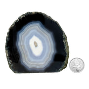 Blue Agate Slab - 3.7 x 4.4 inch