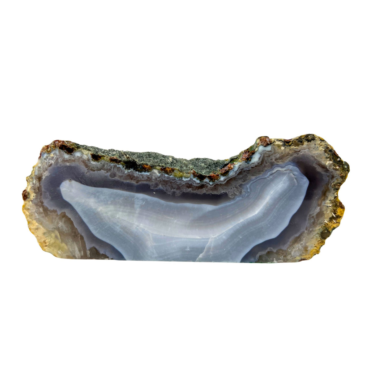 Blue Agate Slab - 2.2 x 5.1 inch