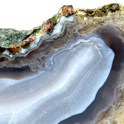 Blue Agate Slab - 2.2 x 5.1 inch