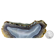 Blue Agate Slab - 2.2 x 5.1 inch