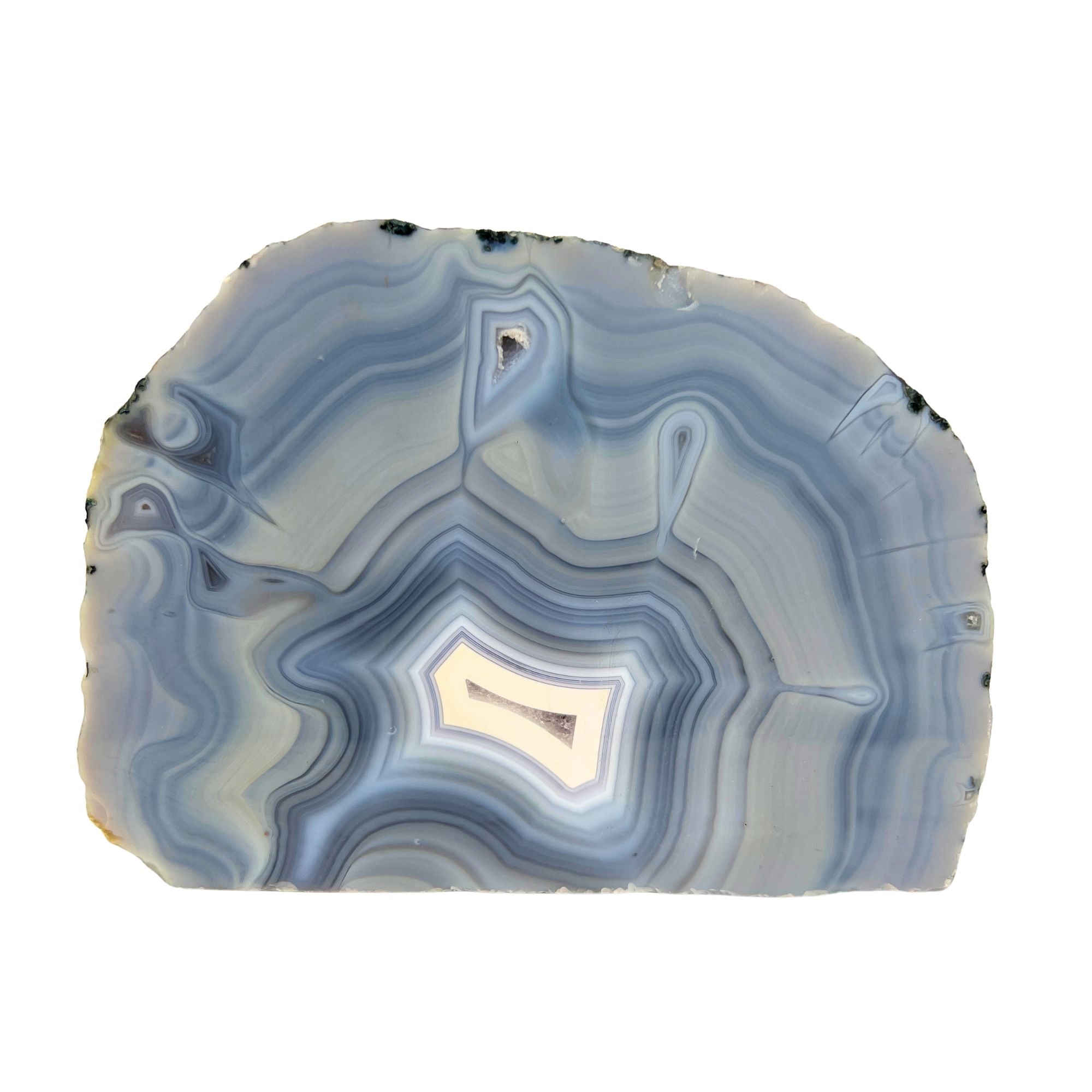 Blue Agate Slab - 4.0 x 5.6 inch