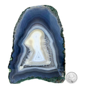 Blue Agate Slab - 6.5 x 5.1 inch