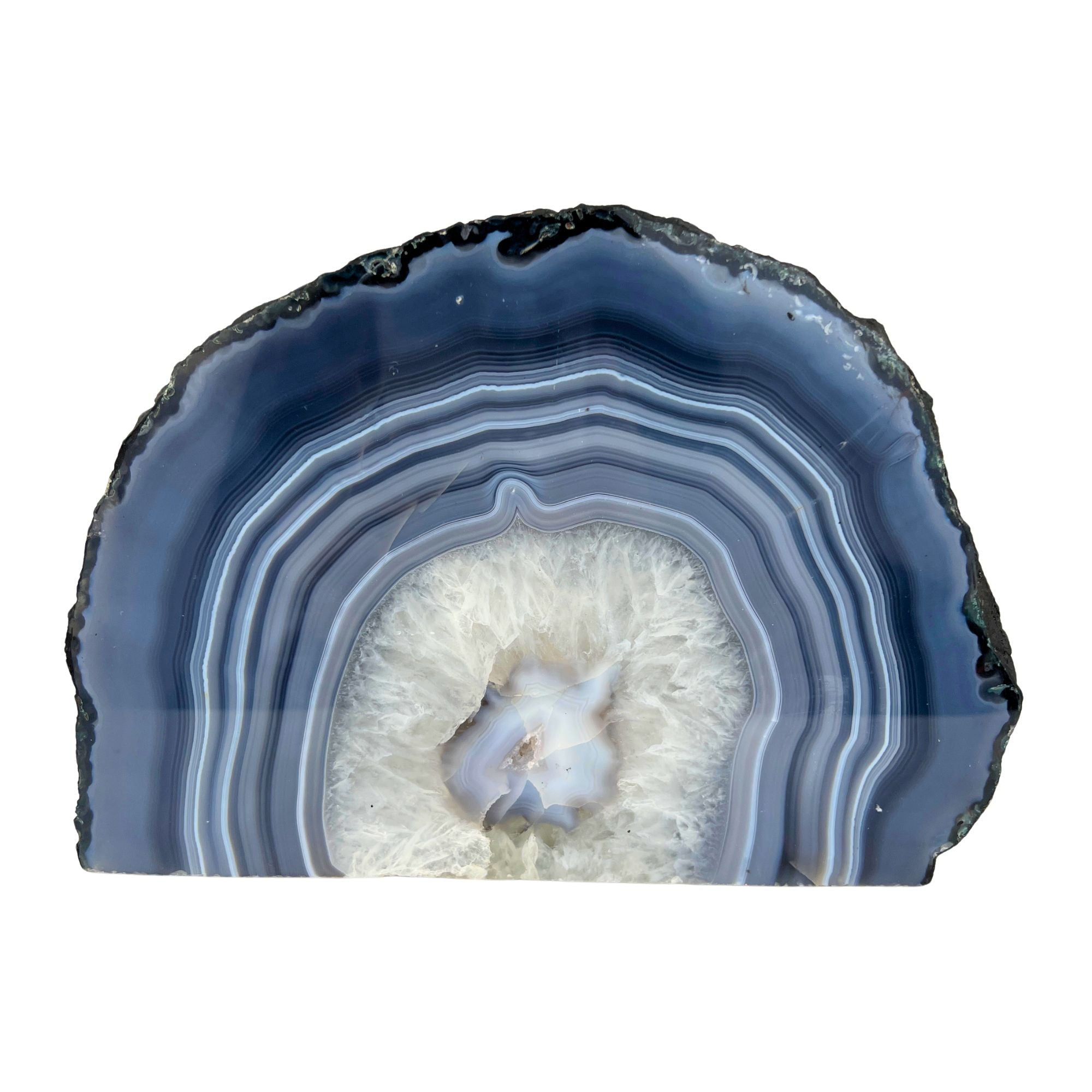 Blue Agate Slab - 5.4 x 7.7 inch
