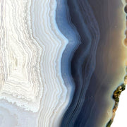 Blue Agate Slab - 8.0 x 4.5 inch