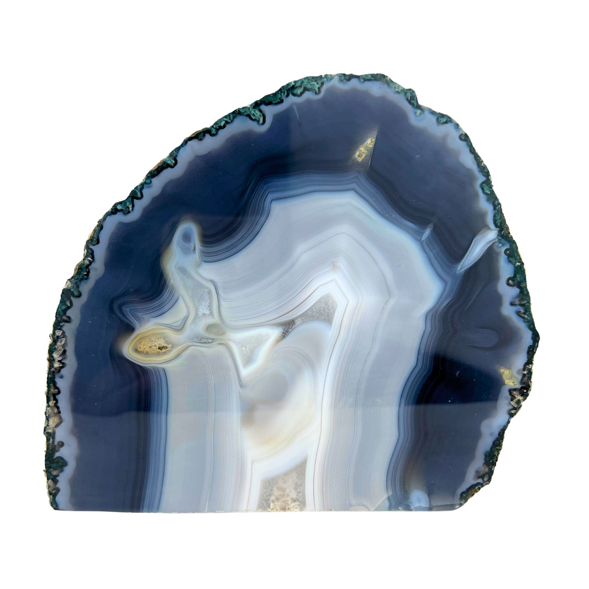 Blue Agate Slab - 6.2 x 7.0 inch
