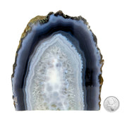 Blue Agate Slab - 6.2 x 5.9 inch
