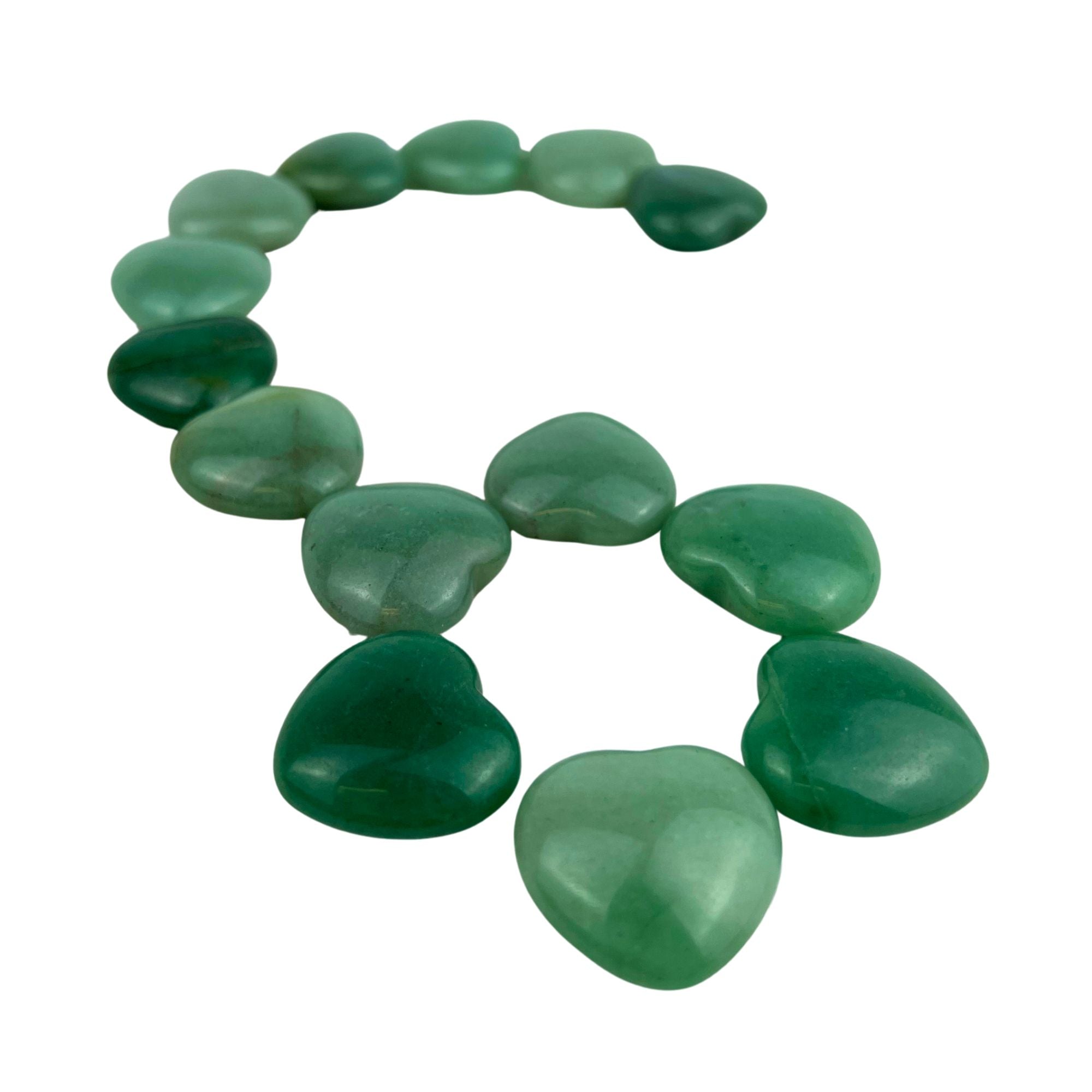 Green Aventurine Heart - 0.75-1.0 inch