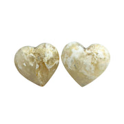 Snow Agate Heart - 1.6-1.8 inch