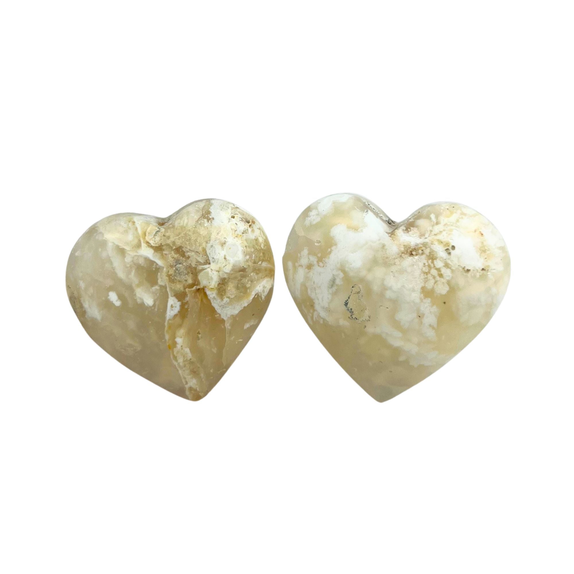 Snow Agate Heart - 1.6-1.8 inch
