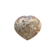 Flower Agate Heart - 2.6-3.4 inch